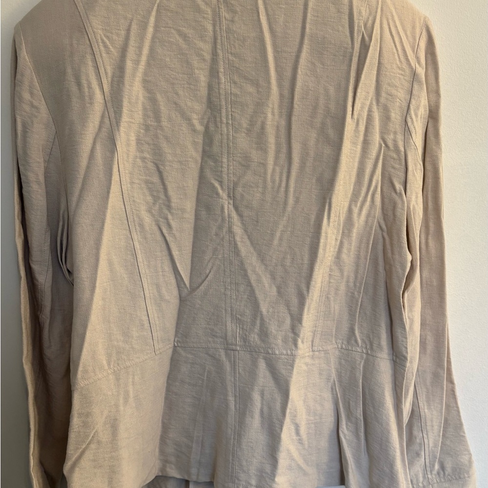 Structured Cream Double-Row Button Blazer - image 4